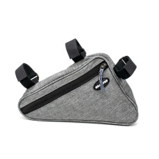 Велосумка трикутник на раму водовідштовх. матеріал BRAVVOS F-089 сірий AM (брендоване пакування)