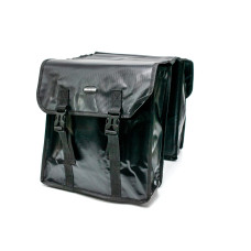 Велосумка сумка-штани на багажник водовідштовх. матеріал 31x14x33 см BRAVVOS F-089 чорний AM (брендоване пакування)