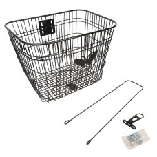 Кошик Сталь на рульову колонку 24-28" 360*270*250 мм зі стійкою 400L 25,4" CK-005B чорний Кошик Сталь на рульову колонку 24-28" 360*270*250 мм зі стійкою 400L 25,4" CK-005B чорний