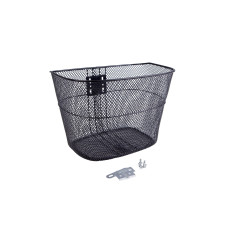 Кошик Сталь під болт і на рульову колонку 24" 330*240*260 мм без стійки чорний Кошик Сталь під болт і на рульову колонку 24" 330*240*260 мм без стійки чорний