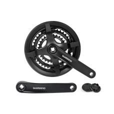 Шатун Алюмiнiй L175мм 24-34-42Т під квадрат SHIMANO FC-TY301 чорний Шатун Алюмiнiй L175мм 24-34-42Т під квадрат SHIMANO FC-TY301 чорний