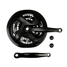 Шатун Сталь L170мм 28-38-48Т під квадрат VLT . чорний Шатун Сталь L170мм 28-38-48Т під квадрат VLT . чорний