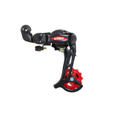 Перемикач задн. 7 індекс max-34T під болт SUNRUN RD-HG-40A  чорний з червоним середня лапка