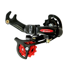 Перемикач задн. 7 під гак SUNRUN RD-HG-40 чорний з червоним