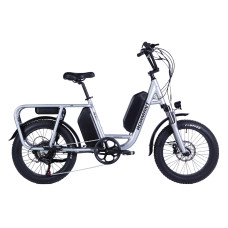 Велосипед з електроприводом 20" AL Dorozhnik ADAMANT HDD рама-18,5" 48B 17.5+12.5А*г 1000Вт срiблястий 2026 Велосипед з електроприводом 20" AL Dorozhnik ADAMANT HDD рама-18,5" 48B 17.5+12.5А*г 1000Вт срiблястий 2026