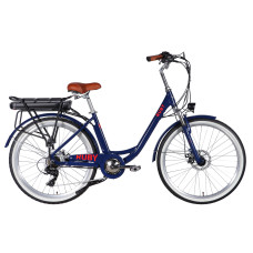 Велосипед з електроприводом 26" AL Dorozhnik eRUBY DD FR рама-17" 36B 13А*г 500Вт темно-синій 2026 Велосипед з електроприводом 26" AL Dorozhnik eRUBY DD FR рама-17" 36B 13А*г 500Вт темно-синій 2026