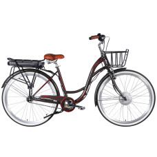 Велосипед з електроприводом 28" ST Dorozhnik eAQUAMARINE BH рама-19" 36B 13А*г 500Вт сірий YS 7810 з кошиком 2026