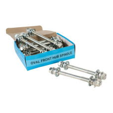 Вісь втулки передн. 10*140мм насипний с гайками RS-014F срiблястий (12 шт)