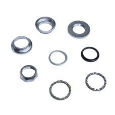 Рульова колонка різьб. не інтегрована 1" VLT YQ-CZ-22 срiблястий (комплект) шаг різьби 1х24Т, підшипник X16 AM (брендоване пакування)