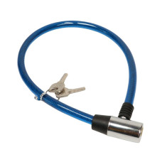 Замок тросовий на ключі VLT PJ-112S 650мм *12мм синій AM (брендоване пакування) Замок тросовий на ключі VLT PJ-112S 650мм *12мм синій AM (брендоване пакування)