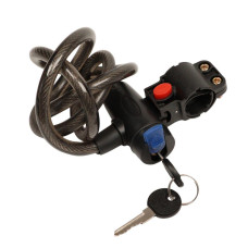 Замок тросовий на ключі VLT PJ-101S 1000мм *10мм чорний Замок тросовий на ключі VLT PJ-101S 1000мм *10мм чорний