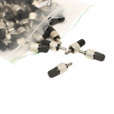 Ніпель DV Метал + пластик срiблястий VLT (144шт) AM (брендоване пакування) Ніпель DV Метал + пластик срiблястий VLT (144шт) AM (брендоване пакування)