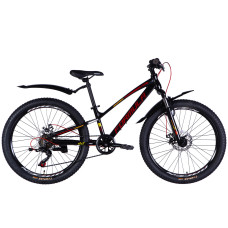 Велосипед AL 24" Formula ACID DD FR рама-11" чорний з червоним 2026 Велосипед AL 24" Formula ACID DD FR рама-11" чорний з червоним 2026