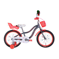 Велосипед ST 18" Formula Kid ALICIA BH рама-9" сірий з білим та кораловим 2026 Велосипед ST 18" Formula Kid ALICIA BH рама-9" сірий з білим та кораловим 2026