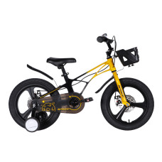 Велосипед MG 16" SPACE KID ANDROMEDA DD рама-9" жовто-чорний 2026 Велосипед MG 16" SPACE KID ANDROMEDA DD рама-9" жовто-чорний 2026