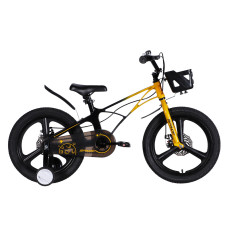 Велосипед MG 18" SPACE KID ANDROMEDA DD рама-10" жовто-чорний 2026 Велосипед MG 18" SPACE KID ANDROMEDA DD рама-10" жовто-чорний 2026
