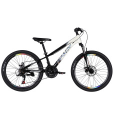 Велосипед ST 24" SPACE MARS DD FR рама-11" чорний з білим 2026 Велосипед ST 24" SPACE MARS DD FR рама-11" чорний з білим 2026