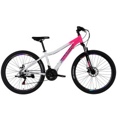 Велосипед AL 27.5" SPACE IZIDA DD FR рама-15" рожево-білий 2026 Велосипед AL 27.5" SPACE IZIDA DD FR рама-15" рожево-білий 2026