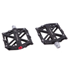 Педалі Алюмiнiй 96*101мм Mpeda AL-10 чорний пром. підшипник змінні шипи, шир.платформа AM (брендоване пакування) Педалі Алюмiнiй 96*101мм Mpeda AL-10 чорний пром. підшипник змінні шипи, шир.платформа AM (брендоване пакування)