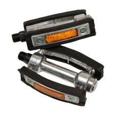 Педалі Алюміний + гума 100*70мм VLT JD-063 срiблястий з чорним 14*1,25 Педалі Алюміний + гума 100*70мм VLT JD-063 срiблястий з чорним 14*1,25