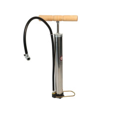 Насос підлоговий ручний VLT QT-021S Пластик чорний з коричневим AV (Schrader) 300мм