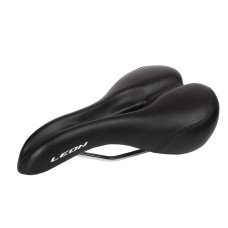 Сідло без замка 275*172 мм з отвором K.San YBT-K080 чорний logo LEON