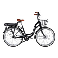 Велосипед уцінений з електроприводом 26" ST Dorozhnik eAQUAMARINE BH рама-17" 36B 13А*г 500Вт чорний з кошиком 2026 Велосипед уцінений з електроприводом 26" ST Dorozhnik eAQUAMARINE BH рама-17" 36B 13А*г 500Вт чорний з кошиком 2026
