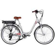 Велосипед уцінений з електроприводом 26" ST Dorozhnik eLUX Vbr FR рама-17" 36B 13А*г 500Вт срiблястий 2026