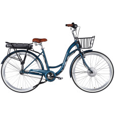 Велосипед уцінений з електроприводом 28" ST Dorozhnik eAQUAMARINE BH рама-19" 36B 13А*г 500Вт темно-синій з кошиком 2026 Велосипед уцінений з електроприводом 28" ST Dorozhnik eAQUAMARINE BH рама-19" 36B 13А*г 500Вт темно-синій з кошиком 2026