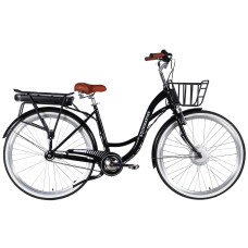 Велосипед уцінений з електроприводом 28" ST Dorozhnik eAQUAMARINE BH рама-19" 36B 13А*г 500Вт чорний з кошиком 2026 Велосипед уцінений з електроприводом 28" ST Dorozhnik eAQUAMARINE BH рама-19" 36B 13А*г 500Вт чорний з кошиком 2026