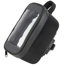 Сумка на верхнюю трубу рамы Green Cycle Phone hard bag, с отделением для телефона, черная
