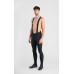 Рейтузы Spiuk Profit Cold&Rain Bib на лямках мужские черные S