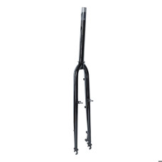 Вилка 28" жорстка сталь 1-1/8" disc/v-br безрізьб. під ексцентрик шток-290мм FSD чорний довжина ніг 500мм, шир 80мм