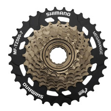 Тріскачка 7 14-34Т Сталь SHIMANO MF-TZ500-7 Megarange коричневий