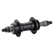Втулка задн. Quando KT-122R под V-brake 36H 165mm, 6,7 ск. на гайках стальная черная