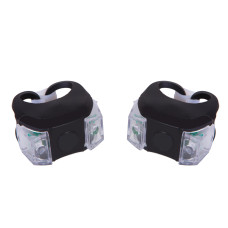 Мигалка  BEcool BC-RL8002 чорний біле+червоне світло LED (2шт) AM (брендоване пакування)
