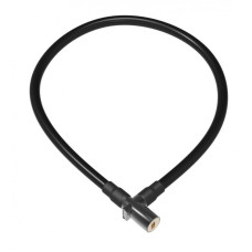 Замок Onguard Lightweight Key Coil Cable Lock, стальной трос 120см х 8мм, с виниловым покрытием + 2 ключа, чёрный