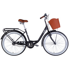 Велосипед ST 26" Dorozhnik LUX Velosteel рама-17" чорний (матовий) 2026