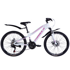 Велосипед AL 24" Formula BLACKWOOD DD FR рама-12,5" біло-рожевий 2026