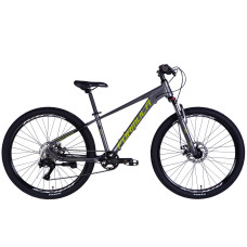 Велосипед AL 26" Formula ZEPHYR 3.0 DD CS рама-14" сірий з зеленим 2026