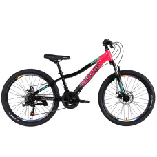 Велосипед ST 24" SPACE AURORA DD FR рама-12" рожево-чорний 2026