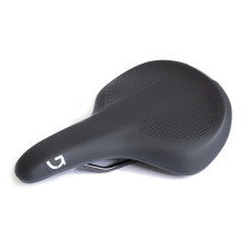 Седло Green Cycle Comfort Foam 190, стальные рейлы, черное Седло Green Cycle Comfort Foam 190, стальные рейлы, черное