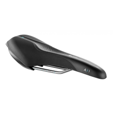 Седло Selle Royal SCIENTIA A1 Athletic, 3D skingel, обивка Black gummy/Black mokka, 289х127мм, 380г, рейлы сталь + Curva suspension, unisex, чёрное Седло Selle Royal SCIENTIA A1 Athletic, 3D skingel, обивка Black gummy/Black mokka, 289х127мм, 380г, рейлы сталь + Curva suspension, unisex, чёрное