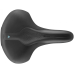 Седло Selle Royal SCIENTIA R3 Relaxed, 3D skingel, обивка Black gummy/Black mokka, 289х224мм, 520г, рейлы сталь + Curva suspension, unisex, чёрное