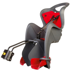 Сиденье задн. Bellelli Mr Fox Standart B-fix до 22кг, темно-серое серебристое