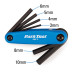 Набор шестигранников Park Tool AWS-11 (3mm, 4mm, 5mm, 6mm, 8mm, 10mm) складной