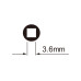Ключ Ice Toolz 12D7 для спиц 3.6mm с Т-образной ручкой под квадратный нипель