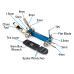 Мультитул Park Tool IB-3 I-Beam 1.5/2/2.5/3/4/5/6/8, Т25, отвёртка, выжимка цепи, борт. лопатка