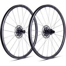 Колесо пер. + задн. 28" ERE GENUS II SL30 CARBON, Road, 100x12/142x12, CL, HG11, tubeless, черный сатин