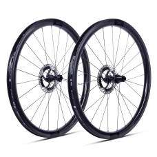 Колесо пер. + задн. 28" ERE TENACI GA40 CARBON, Gravel, 100x12/142x12, CL, HG11, tubeless, черный сатин